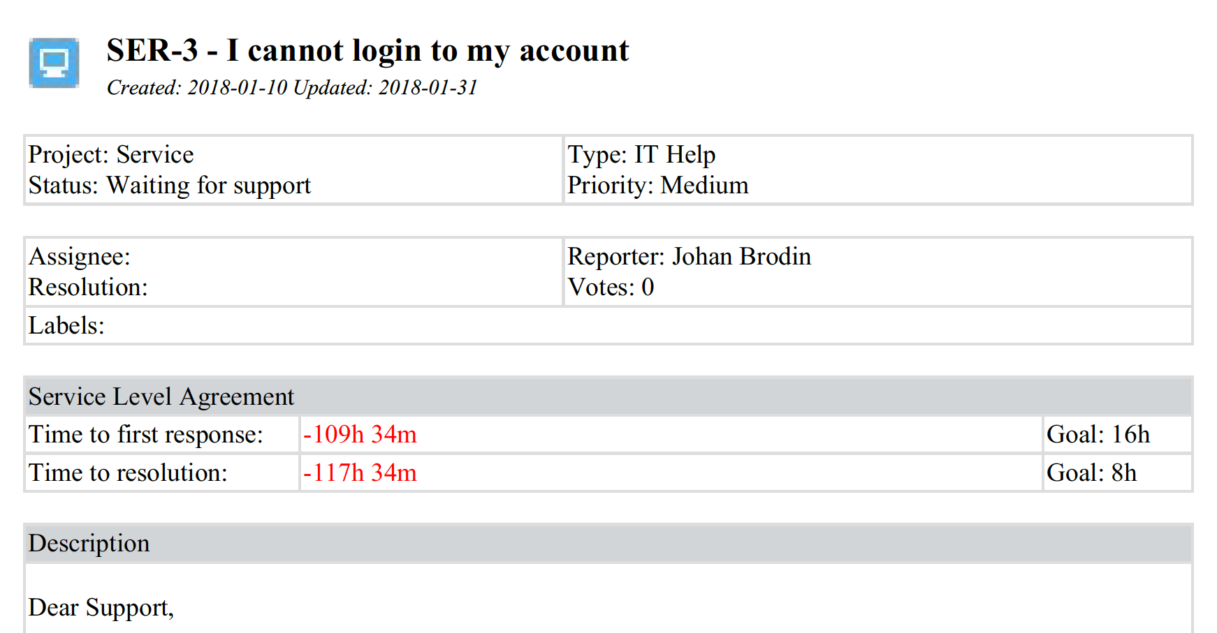 Jira service desk sla pdf